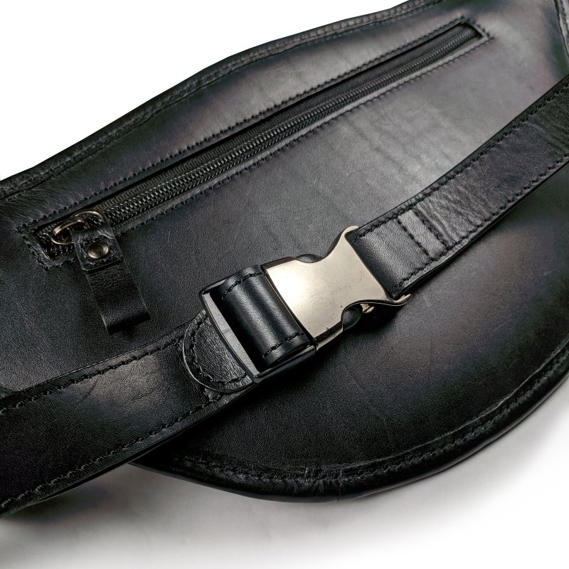 Kasiyar Leather Bum / Waist Bag Black