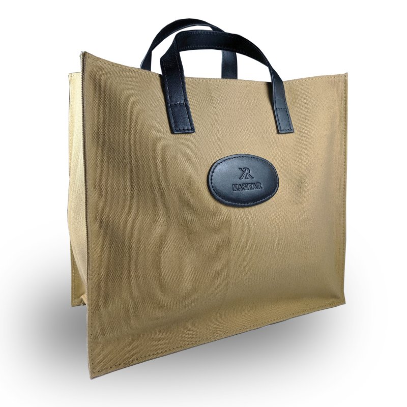 Kasiyar Leather Canvas Bag (Large)