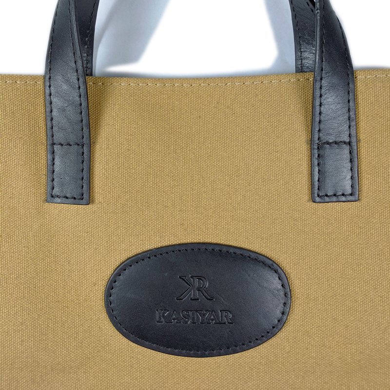 Kasiyar Leather Canvas Bag (Large)
