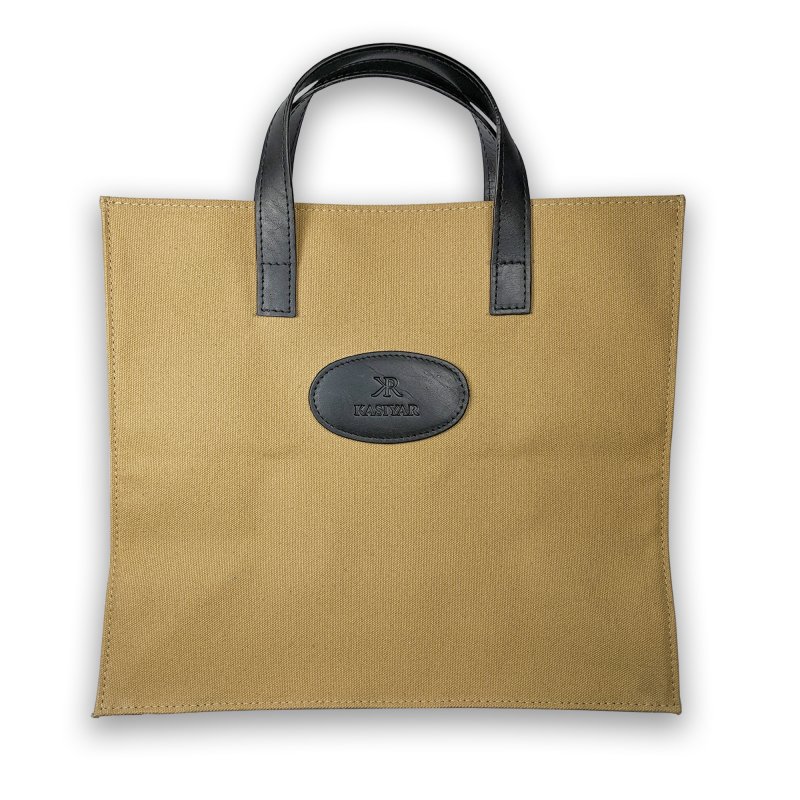 Kasiyar Leather Canvas Bag (Medium)