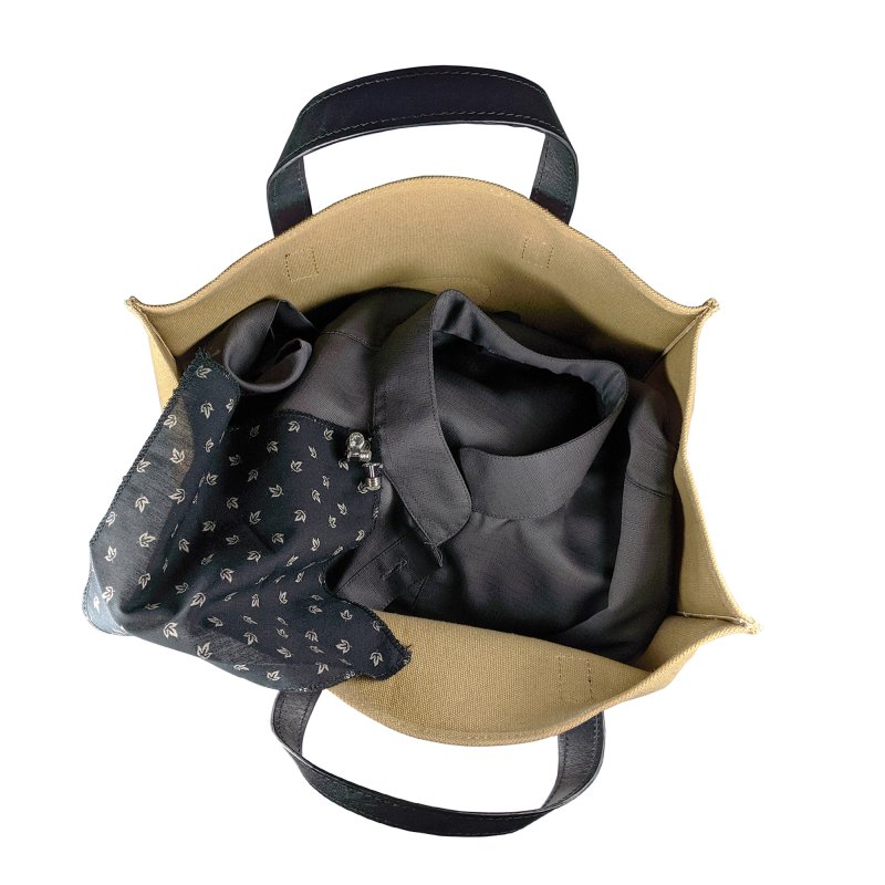Kasiyar Leather Canvas Bag (Medium)