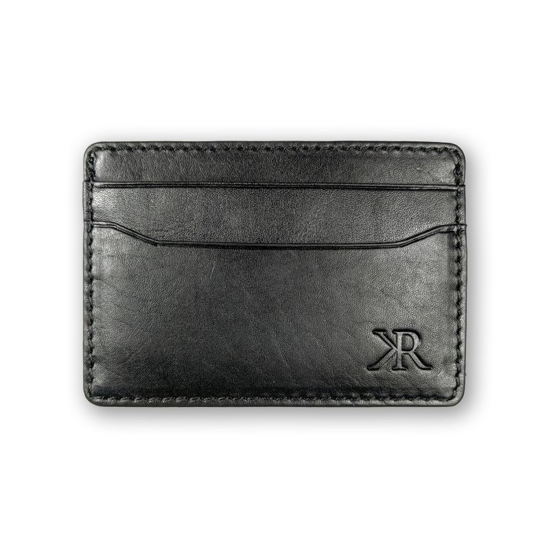 Kasiyar Leather Card Case Black