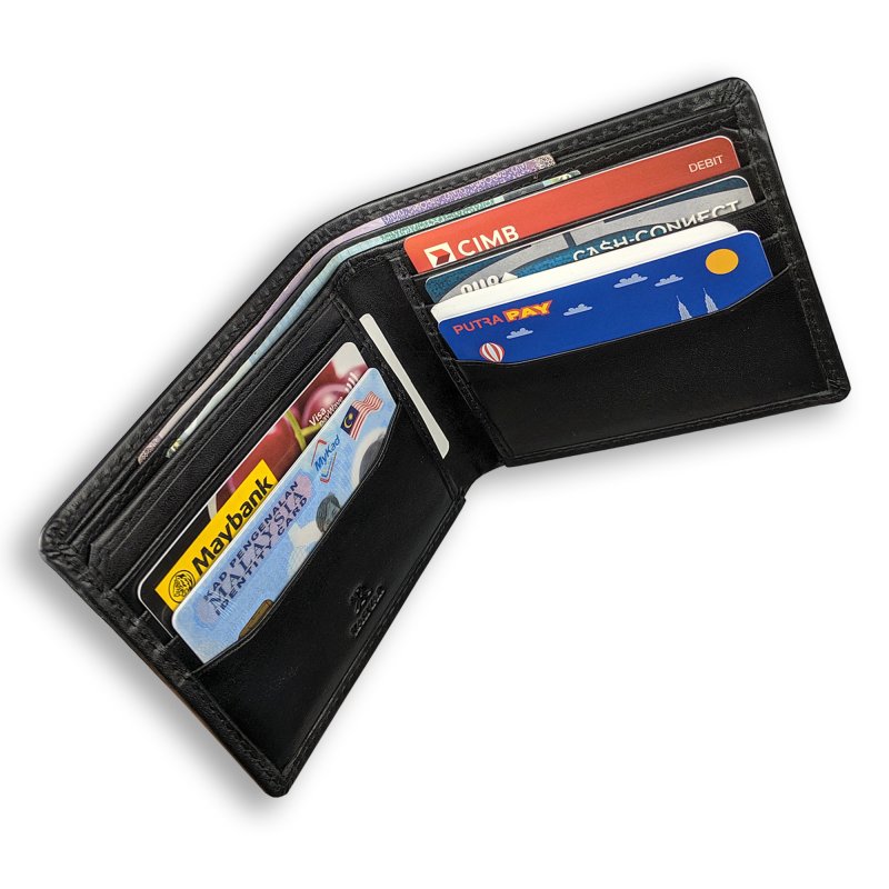 Kasiyar Leather Classic Wallet Black