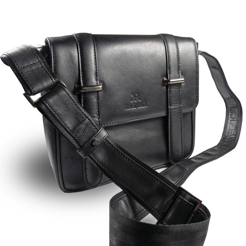 Kasiyar Leather Crossbody Bag Black