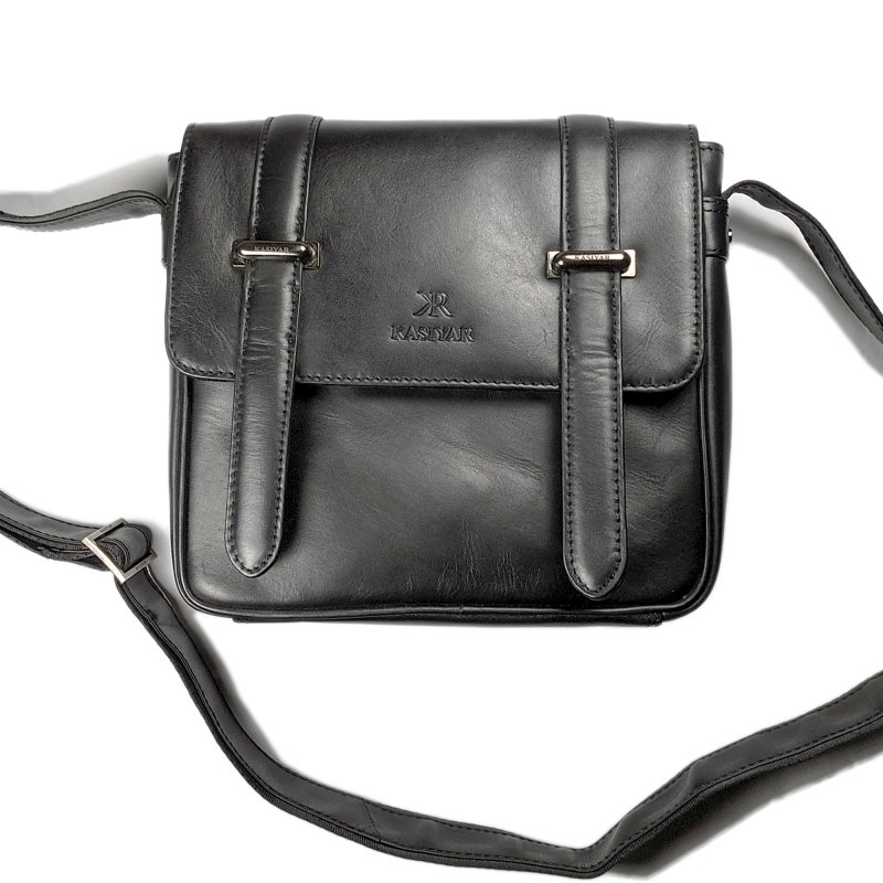 Kasiyar Leather Crossbody Bag Black