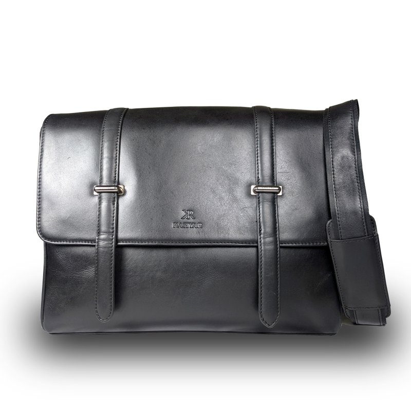 Kasiyar Leather Executive Messenger Bag