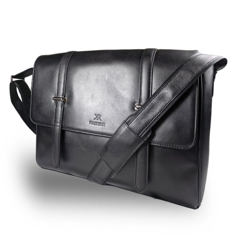 Kasiyar Leather Executive Messenger Bag