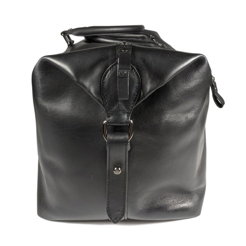 Kasiyar Leather Travel / Duffel Bag Black