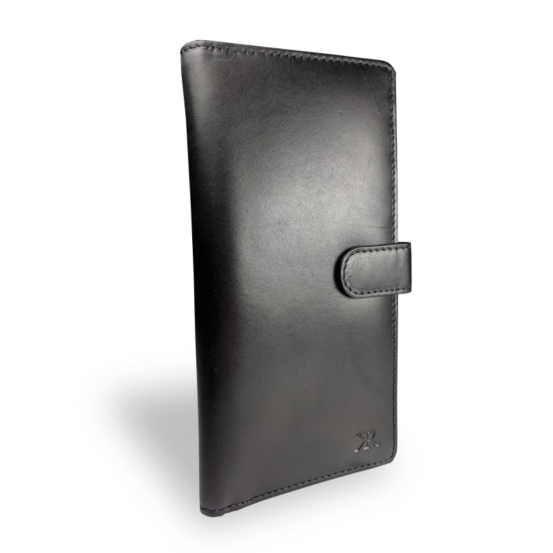 Kasiyar Leather Travel Wallet Black